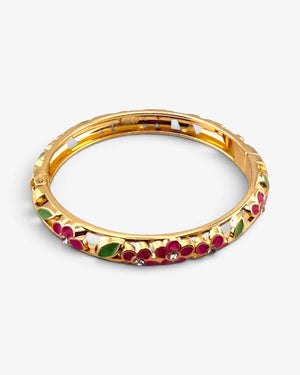 Bracelet Jonc Thaï Fleuri