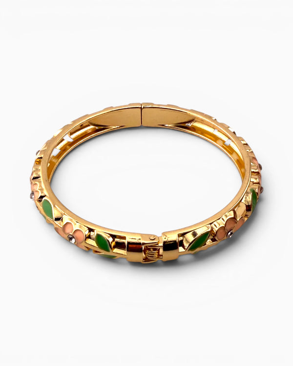 Bracelet Jonc Thaï Fleuri