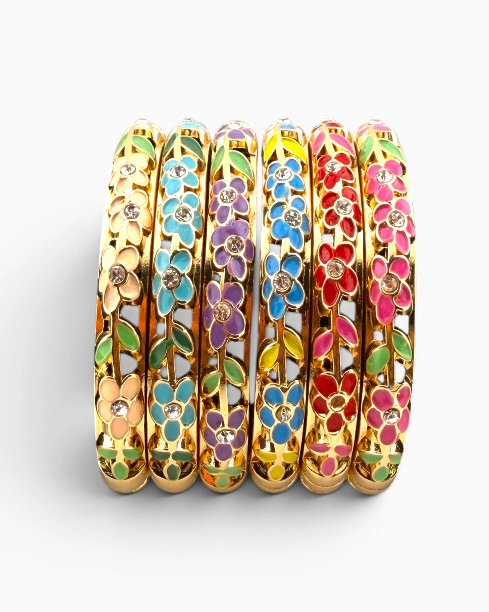 Bracelet Jonc Thaï Fleuri
