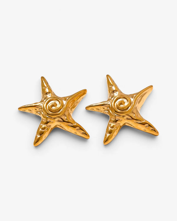 Boucles d’oreilles Étoile de Mer Calypso – Doré