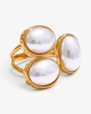 Bague Ajustable Triple Cabochon - BEQUEEN PARIS