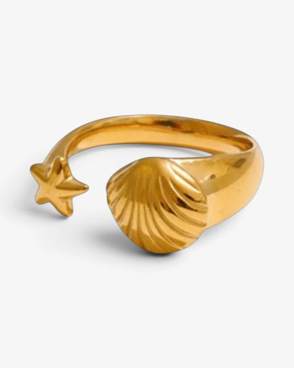 Bague Coquillage & Étoile de Mer - BEQUEEN PARIS