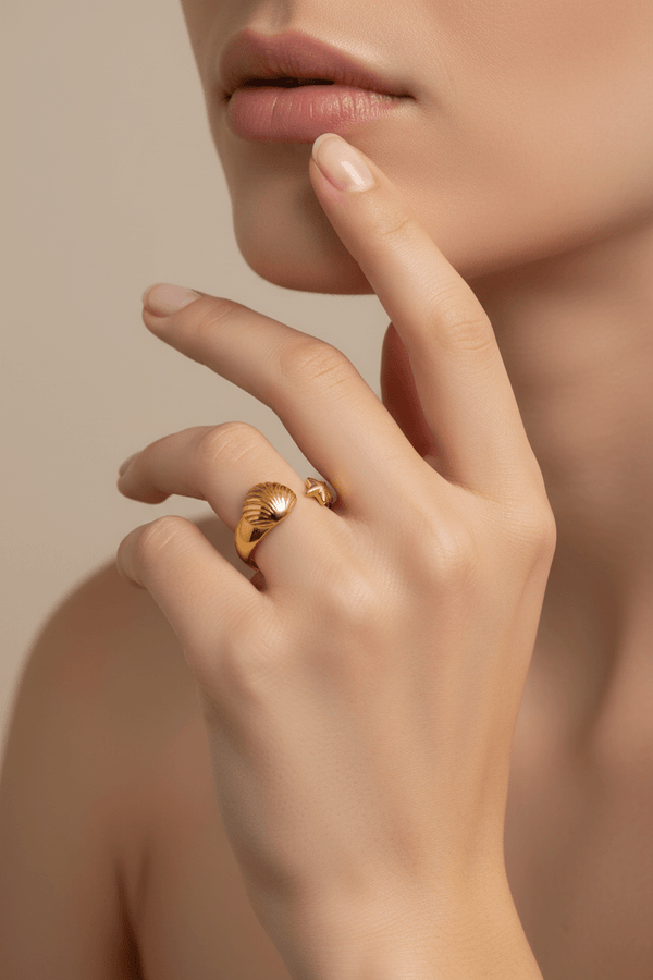 Bague Coquillage & Étoile de Mer - BEQUEEN PARIS