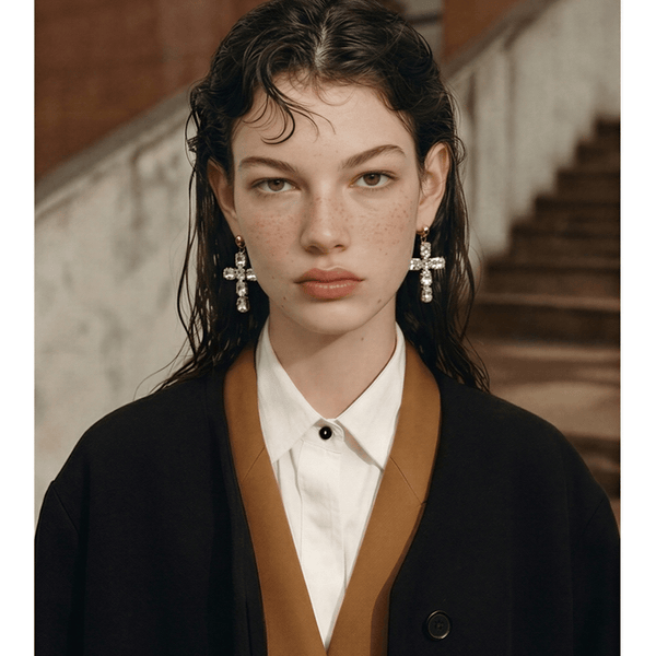 Boucles Divine Cross - BEQUEEN PARIS