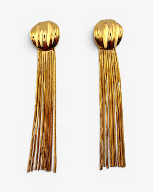 Boucles d'oreilles Cascade Dorée - BEQUEEN PARIS