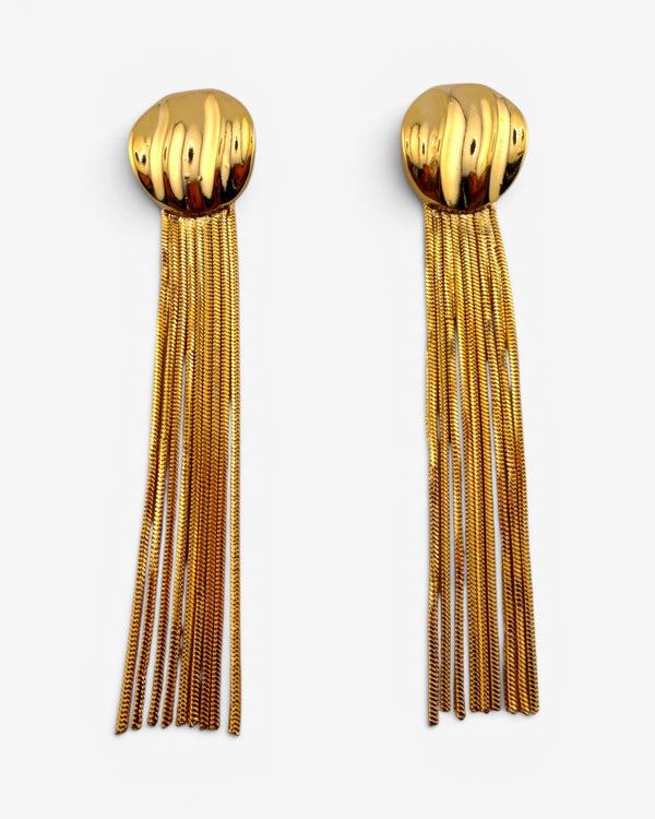Boucles d'oreilles Cascade Dorée - BEQUEEN PARIS