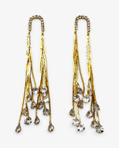 Boucles d'oreilles Cascade Dorée - BEQUEEN PARIS