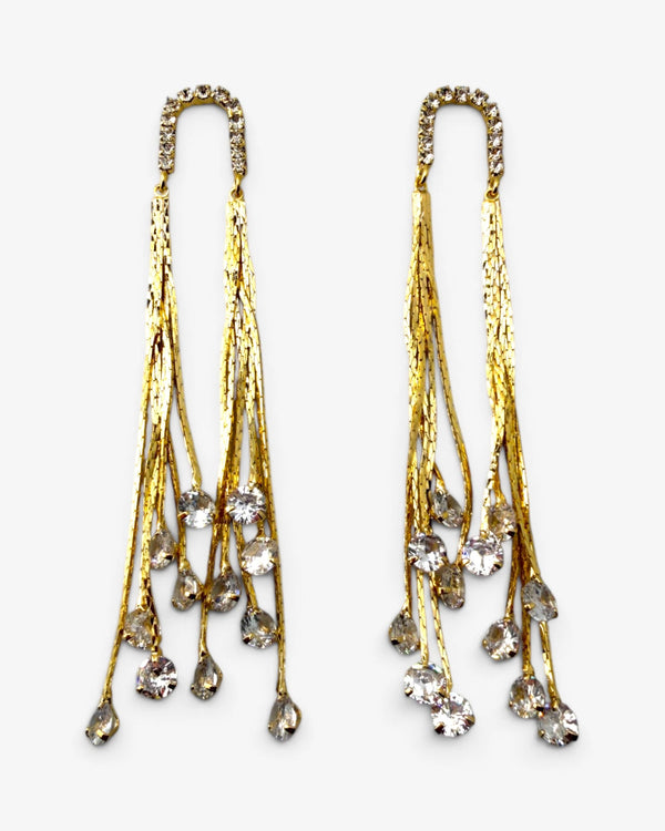 Boucles d'oreilles Cascade Dorée - BEQUEEN PARIS