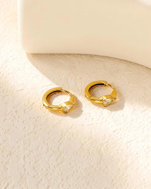 Boucles d'Oreilles Créoles Éclat Goutte - BEQUEEN PARIS