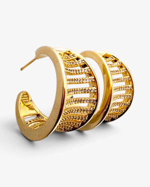 Boucles d'oreilles Éclat Riviera - BEQUEEN PARIS