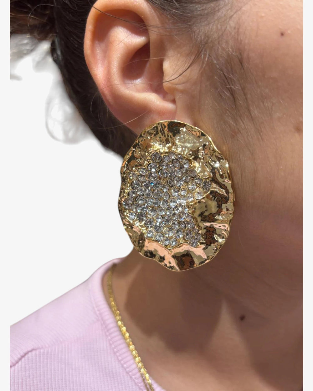 Boucles d'oreilles Eclipse Dorée - BEQUEEN PARIS