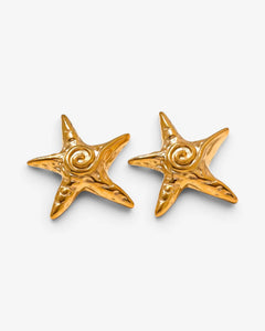 Boucles d’oreilles Étoile de Mer Calypso – Doré - BEQUEEN