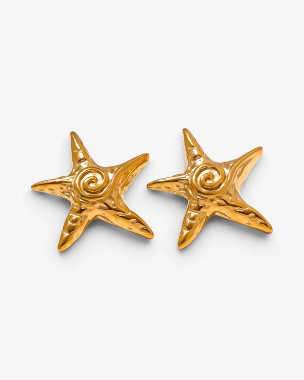 Boucles d’oreilles Étoile de Mer Calypso – Doré - BEQUEEN