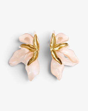 Boucles d'oreilles Fleur Aquarelle - BEQUEEN PARIS