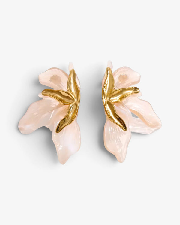 Boucles d'oreilles Fleur Aquarelle - BEQUEEN PARIS