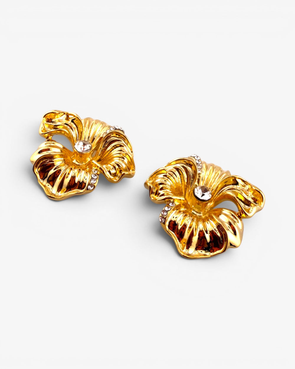 Boucles d'oreilles Fleur Dorée Éclat - BEQUEEN PARIS