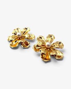 Boucles d'oreilles Fleur Perla - BEQUEEN PARIS