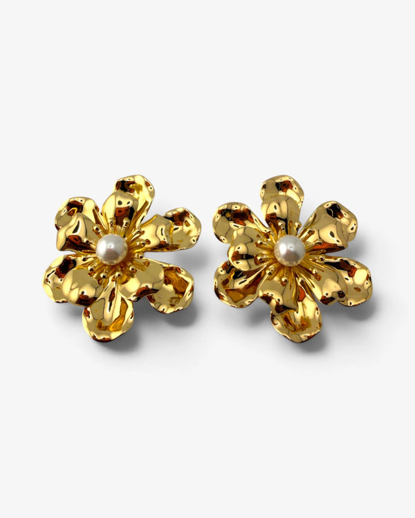 Boucles d'oreilles Fleur Perla - BEQUEEN PARIS