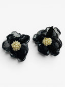 Boucles d’oreilles fleurs en voile - BEQUEEN PARIS