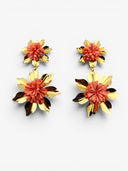 Boucles d’oreilles fleurs pendantes - BEQUEEN PARIS