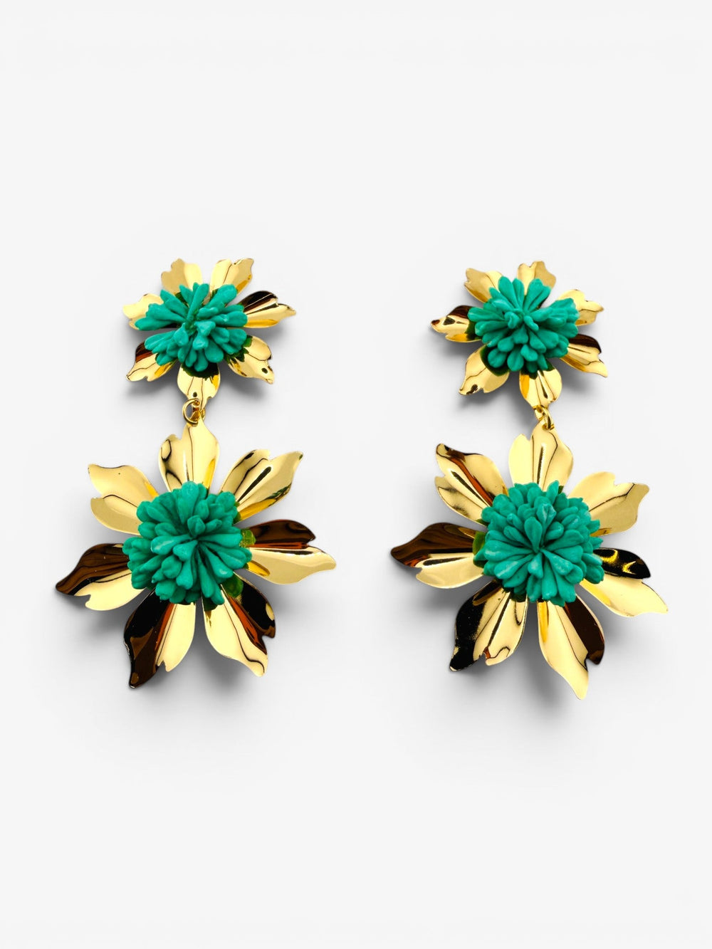 Boucles d’oreilles fleurs pendantes - BEQUEEN PARIS