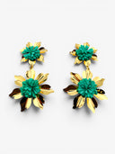 Boucles d’oreilles fleurs pendantes - BEQUEEN PARIS