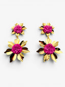 Boucles d’oreilles fleurs pendantes - BEQUEEN PARIS