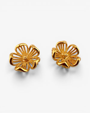 Boucles d'oreilles Flora Dorées - BEQUEEN PARIS