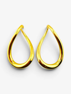 Boucles d'Oreilles Goutte Sculptée - BEQUEEN