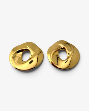 Boucles d'oreilles Halo Doré - BEQUEEN PARIS