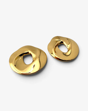 Boucles d'oreilles Halo Doré - BEQUEEN PARIS