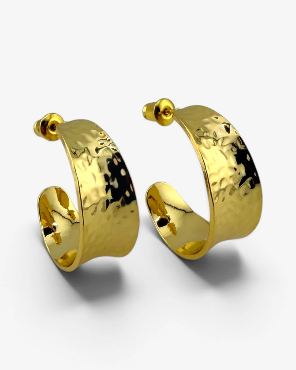 Boucles d'Oreilles Martelées Atelier - BEQUEEN