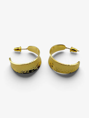 Boucles d'Oreilles Martelées Atelier - BEQUEEN