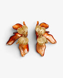 Boucles d'oreilles Orchidée Élégance - BEQUEEN PARIS