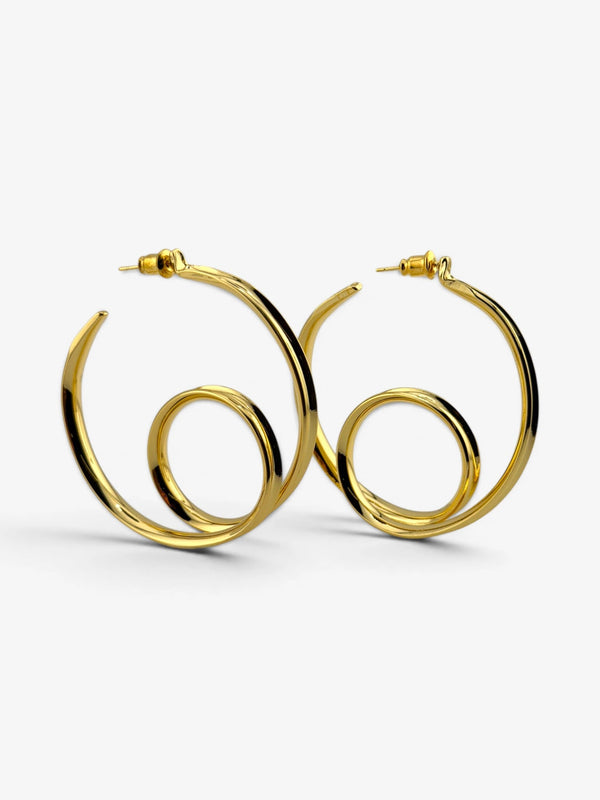 Boucles d'Oreilles Sculptées Sculpt Flow - BEQUEEN