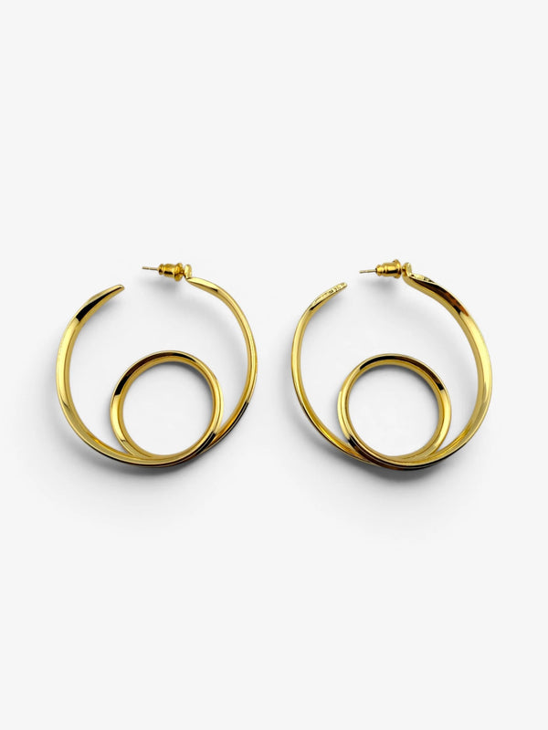 Boucles d'Oreilles Sculptées Sculpt Flow - BEQUEEN