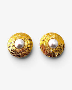 Boucles d'oreilles Solaris Perle - BEQUEEN PARIS