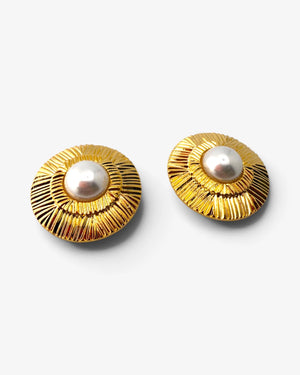 Boucles d'oreilles Solaris Perle - BEQUEEN PARIS