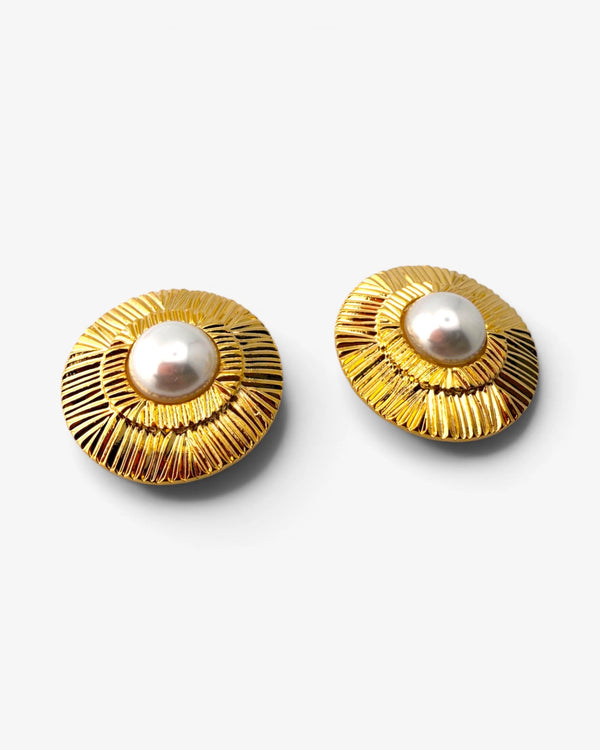 Boucles d'oreilles Solaris Perle - BEQUEEN PARIS