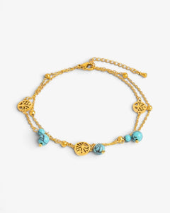 Bracelet de Cheville Arbre de Vie Gaia - BEQUEEN PARIS