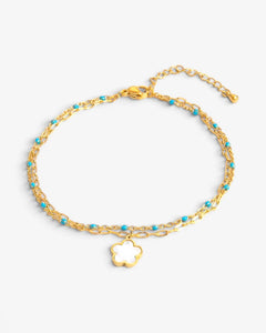 Bracelet de Cheville Fleur Alba - BEQUEEN PARIS