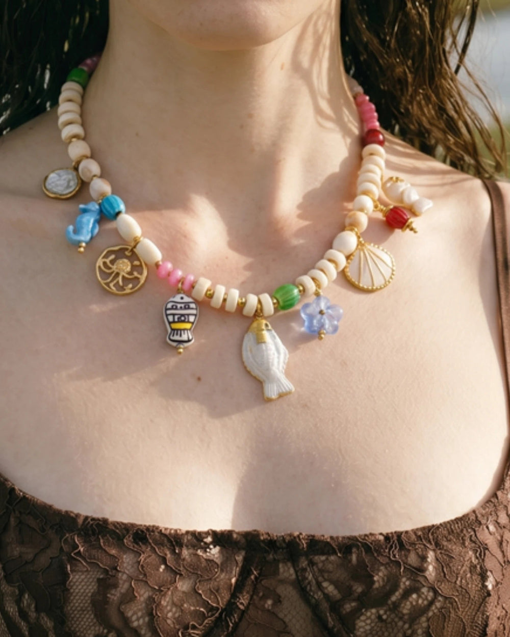 Collier à Charms Riviera – Acier inoxydable - BEQUEEN