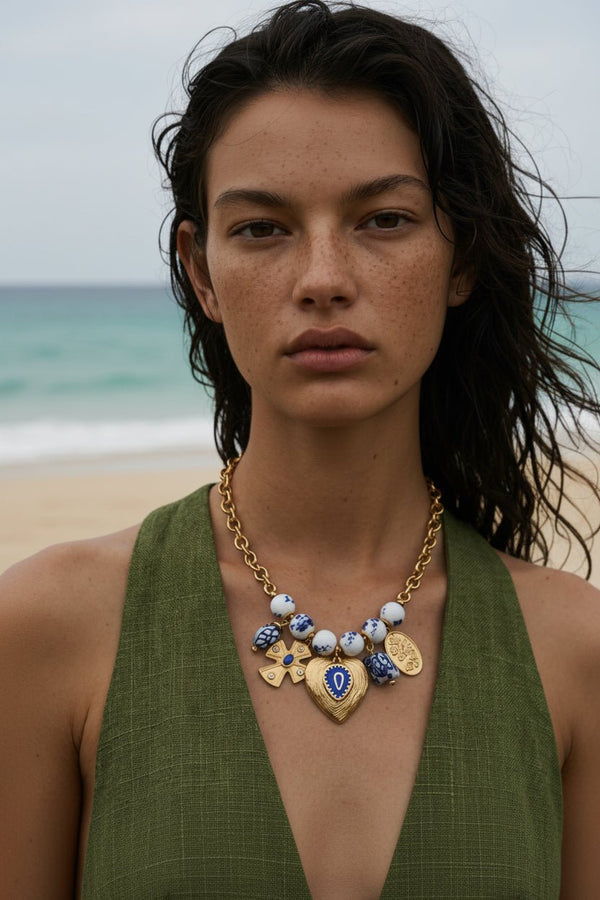 Collier Amulette Santorini - BEQUEEN PARIS