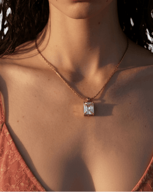 Collier Éclat Rectangulaire - BEQUEEN PARIS