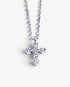 Collier Lucia à Pendentif Croix - BEQUEEN PARIS