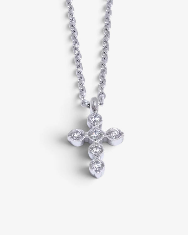Collier Lucia à Pendentif Croix - BEQUEEN PARIS