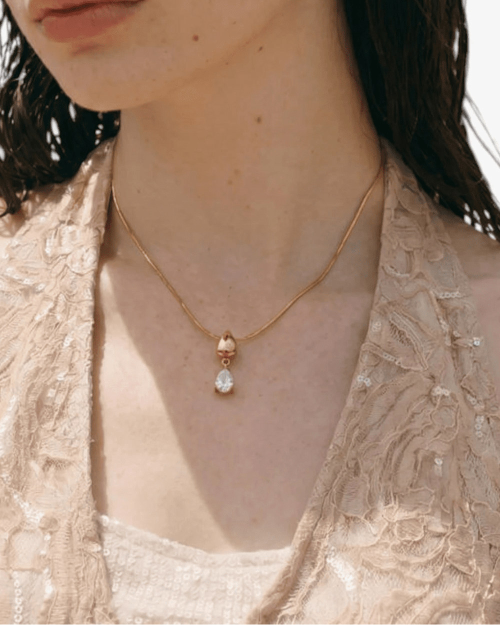 Collier Soléa zircon - BEQUEEN PARIS