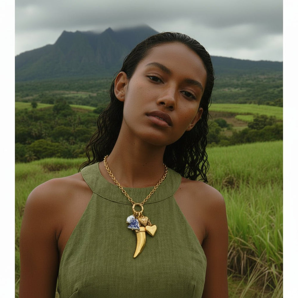 Collier Talisman Santorini - BEQUEEN PARIS