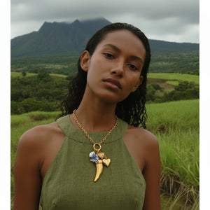 Collier Talisman Santorini - BEQUEEN PARIS
