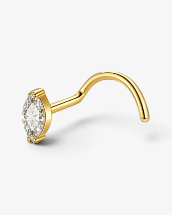 Piercing Nez Ovale en Titane ASTM F136 | Zircon